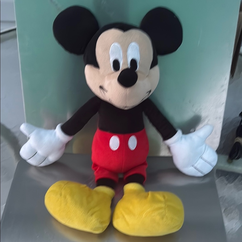 Disney Mickey Mouse Stuffed Animal - Black, Red, Yellow